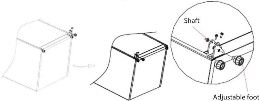 Shaft Adjustable foot