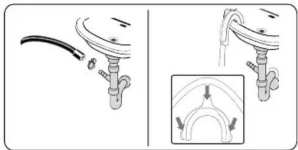 ECG EWF 801200 BlackLine - Connecting water drain hose\* - 1