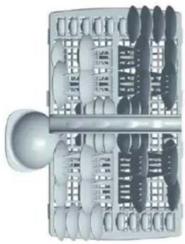 ECG EDF 6027 QWE - Klappreihen im Ober- und Unterkorb - 4