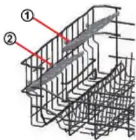 Technical diagram showing a structural grid with labeled components and red annotations