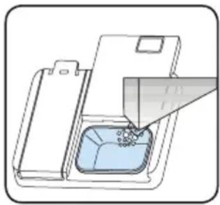 ECG EDF 6023 WE - Do not overfill the detergent drawer. Closing the dispenser lid could damage it. - 2