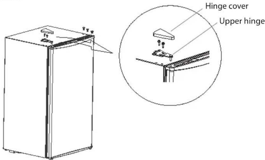 Hinge cover Upper hinge