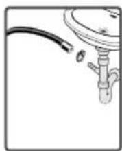 ECG EWF 801202 iSteam BlackLine - Connecting water drain hose - 1