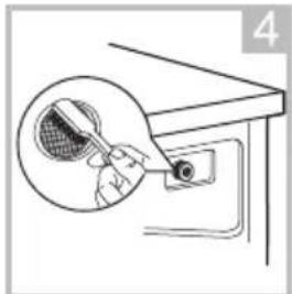 ECG EWSI 72121 Steam - Cleaning the inlet filter - 4