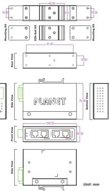 PLANET Start/End Start/End Unit: mm