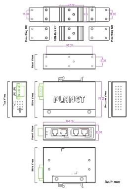 Printing BOX 60.00 7.00 65.00 60.00 81.00 10.00 Top View PLANET Bottom View Front View 30.00 30.00 124.00 30.00 Side View Unit: mm