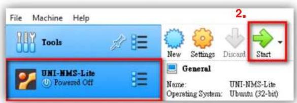 Planet UNI-NMS-LITE - Running UNI-NMS Application - 2