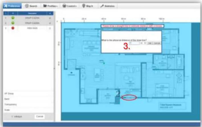 Please follow a straight line to estimate building wall at 3 rooms. What is the physical difference of the slope line? 3. 2. AP Drive Band Transparency Scale 1 - index Cancel