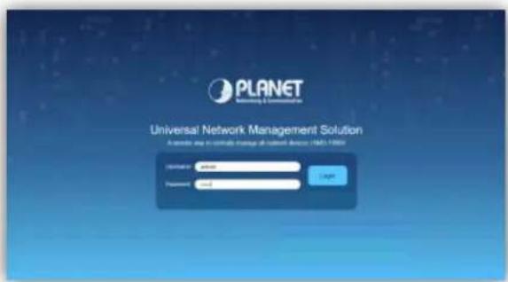 PLANET Security & Maintenance Universal Network Management Solution A member may not create a network device (NAS) version Application: None Password: 013-875-624 Login
