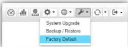 System Upgrade Backup / Restore Factory Default