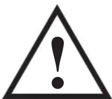 Warning symbol with exclamation mark inside a triangle