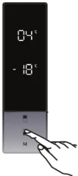 Romo RCN2511LW - Nastavení teploty mrazicího prostoru - 1
