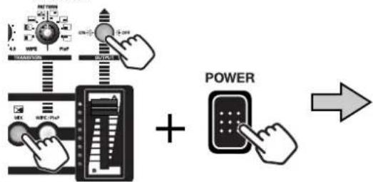 Diagram illustrating power system components with labeled indicators and directional arrow