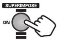 ROLAND V-1 - Superimposing text on the screen - 1