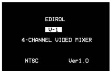 EDIROL V-1 4-CHANNEL VIDEO MIXER NTSC Ver1.0