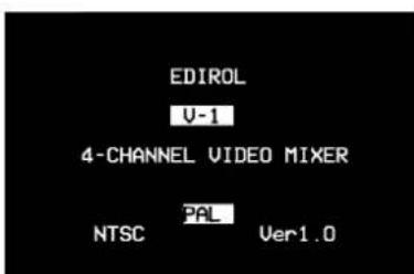 EDIROL V-1 4-CHANNEL VIDEO MIXER NTSC PAL Ver1.0