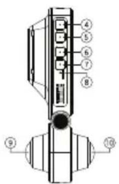 Technical diagram of a device with numbered components, likely an electronic or mechanical assembly.