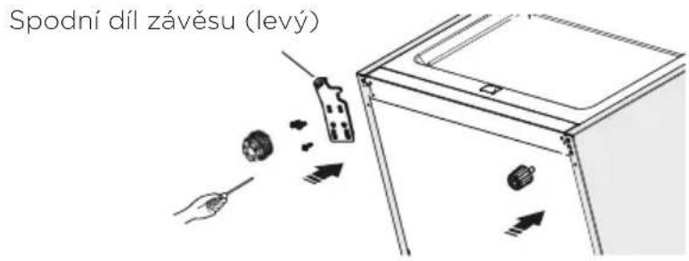 Spodní díl závěsu (levý)