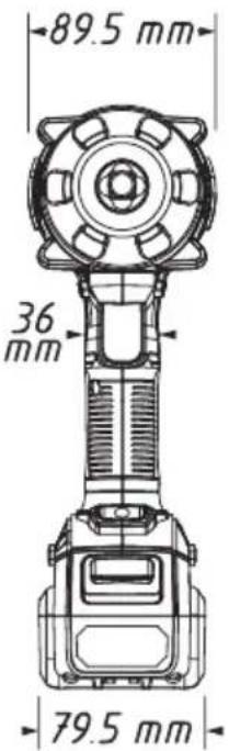 89.5 mm 36 mm 79.5 mm