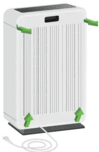 REMKO LRM 500 - Vyjmutí a vložení filtrů - 1