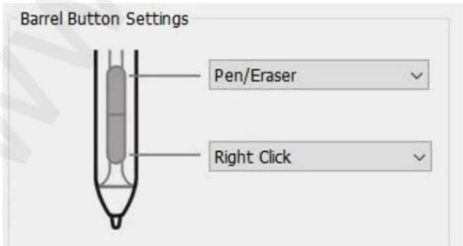 XP-Pen Artist 22R Pro - Nastavení funkcí pera - 1