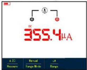 DC 355.4µA A DC Manual UK Measure Range Mode Range