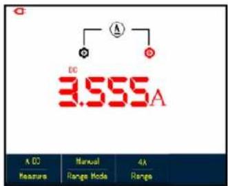 DC 3.555A A DC Manual 4A Measure Range Mode Range