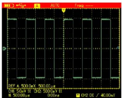 AUTO Frag REF A 500.0mV 500.00µs CH: 50mV IX CH:2 500mV IX M: 500.00µs 0.00ms CH:2 DC √ 40.00mV