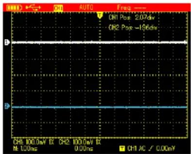 CH1 Pos: 2.07dw CH2 Pos: -136dw CH1 AC √ 0.00mV