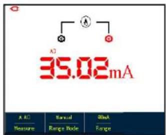 AC 35.02mA A AC Measure Manual Range Node 30mA Range