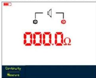 0.000.0Ω Continuity Measure
