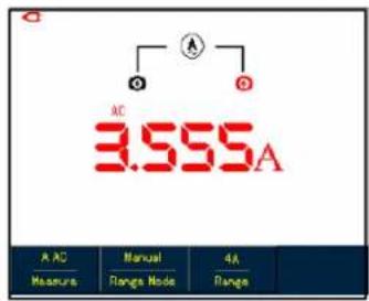 AC 3.555A A AC Manual 4A Measure Dange Mode Range