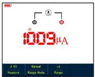 1009μA A DC Manual uA Measure Range Node Range