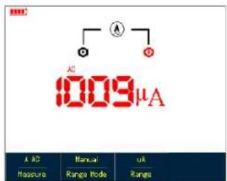 AC 1009µA A AC Manual uA Measure Range Node Range