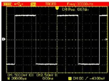 CHI Pos: 0.07dV CHI: 500.0mV 10X CHI: 5.0mV IX M 200.00µs 0.00ns CHI DC √ -40.00mV