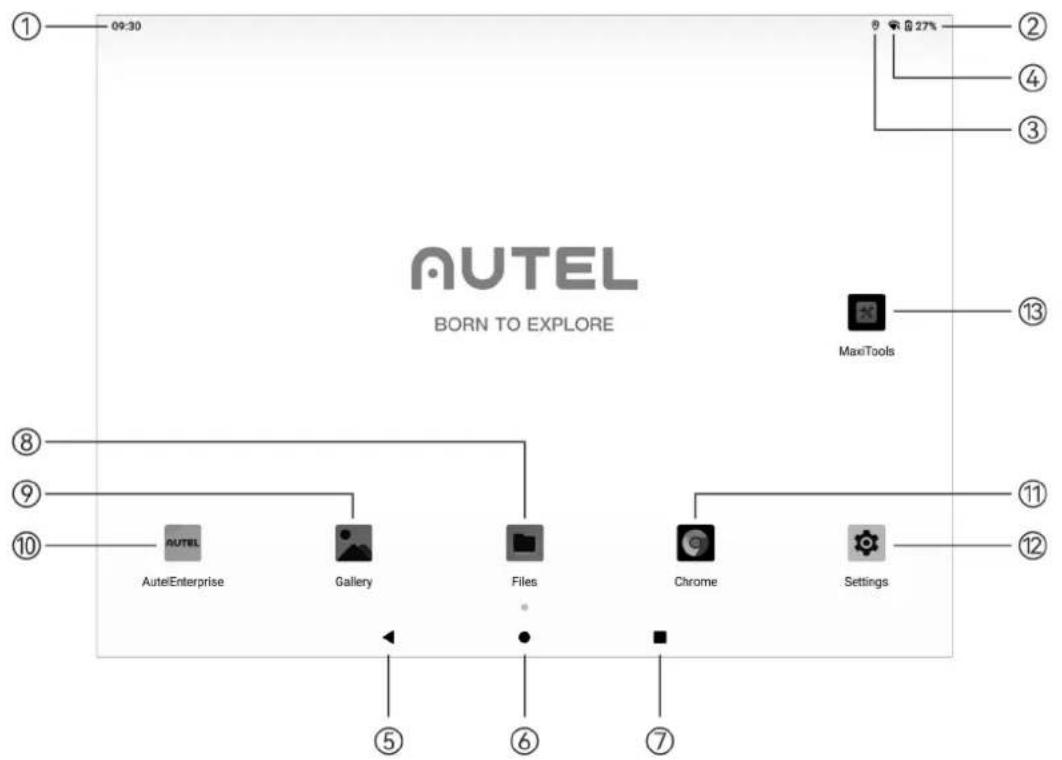 Autel Alpha - Remote Controller Main Interface - 1