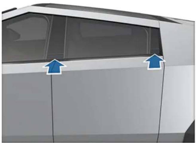 TESLA Cybertruck (2024) - Opening and Closing Doors from Outside - 1