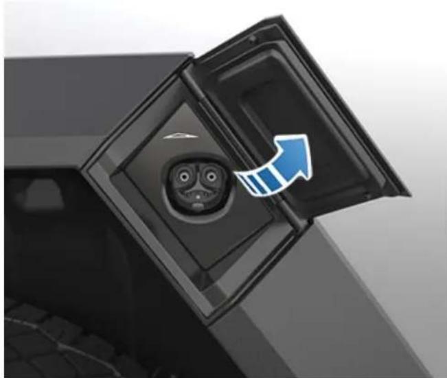 TESLA Cybertruck (2024) - Opening the Charge Port - 2