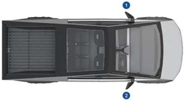 TESLA Cybertruck (2024) - Location of Components - 1