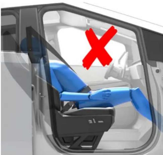 TESLA Cybertruck (2024) - Examples of Correct and Incorrect Seating Positions - 4
