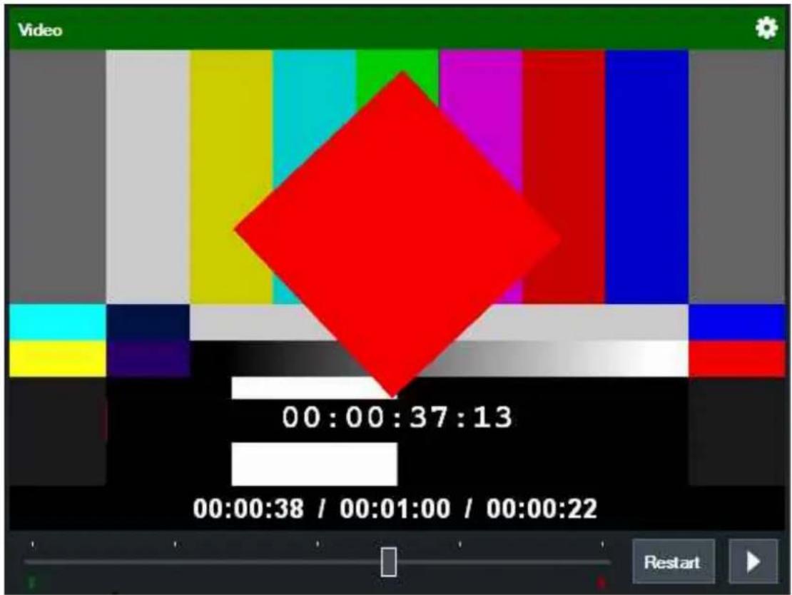 Video 00:00:37:13 00:00:38 / 00:01:00 / 00:00:22 Restart