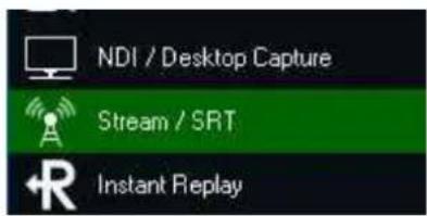 NDI / Desktop Capture Stream / SRT Instant Replay
