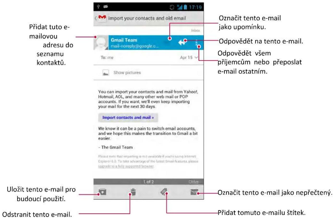 PRESTIGIO SmartKids - Zobrazení schránky účtu Gmail - 2