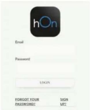 hOn E-Mail Passwort LOGIN PASSWORT VERGESSEN? REGISTRIEREN?