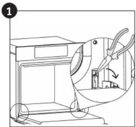HOOVER HOC5S3478WFS - Entfernen und Reinigen der Glastür - 1