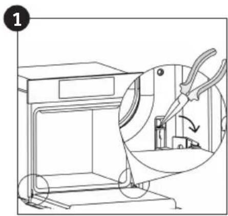 HOOVER HOC5S3478WFS - Demontáž a čištění skleněných dvířek - 1