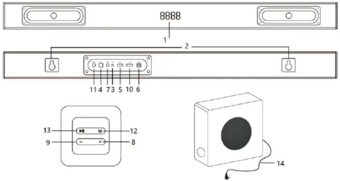 BLAUPUNKT LS100SUB - Bluetooth™ - 1
