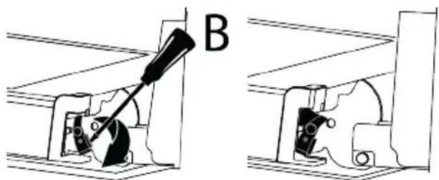 BEKO BBIMA17410BMPW - Removing the oven door - 2