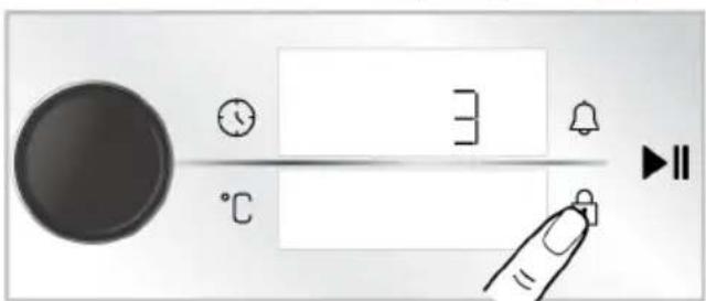 BEKO BBIMA17410BMPW - Aktivace zámku tlačítek - 1