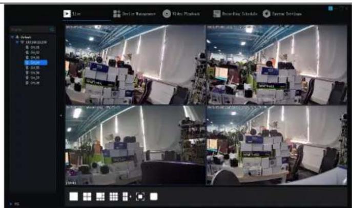 Screenshot of a video editing software interface showing four sequential video thumbnails with Chinese labels and UI controls.